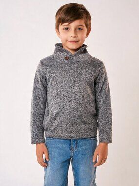 Jumping Beans boys gray pullover sweater size 6 cozy knit top